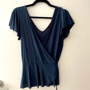 Lulus tie front blouse